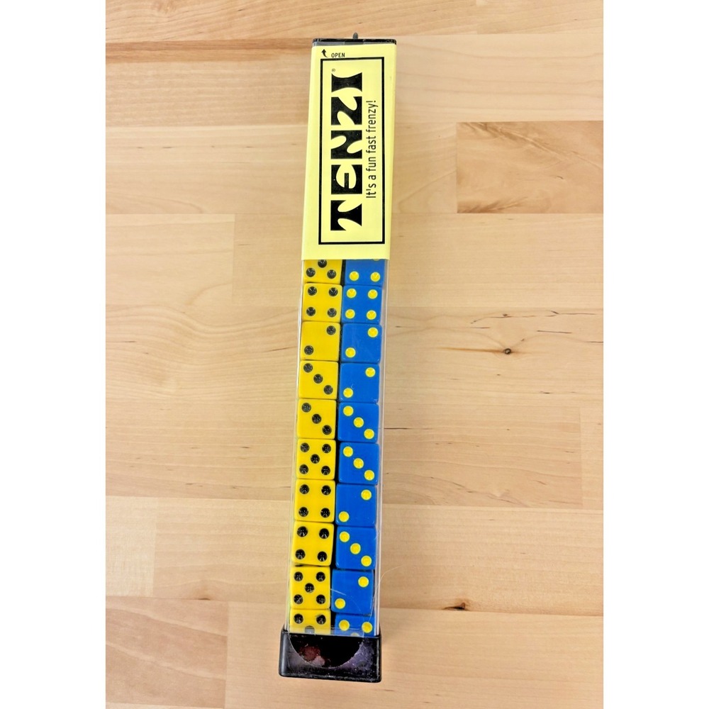 TENZI Dice Game 4 Colors Blue Yellow Black Green Fast Frenzy Family Party NEW